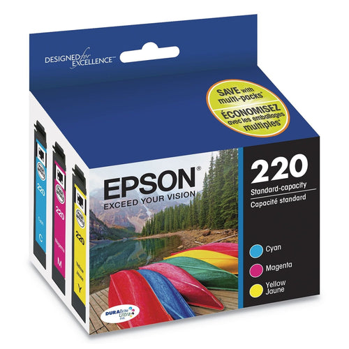 Epson T220520-S (220) DURABrite Ultra Ink, 165 Page-Yield, Cyan/Magenta/Yellow EasyOptionXY LLC