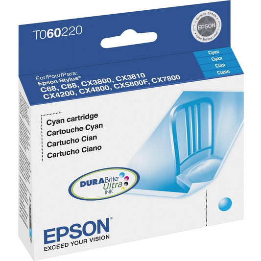 Epson, EPST060220S, DURABrite Ultra Cyan Ink Cartridge, 1 Each EasyOptionXY LLC