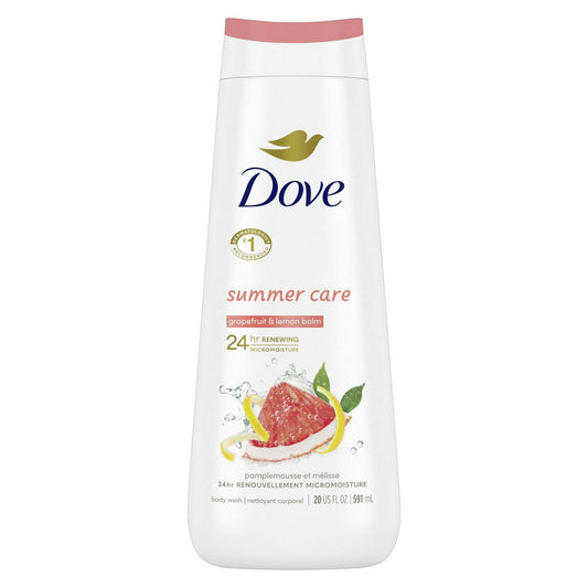 Dove Summer Care Moisturizing Women's Body Wash All Skin Type, Grapefruit & Lemon Balm, 20 fl oz EasyOptionXY LLC