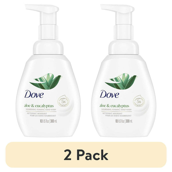 (2 pack) D ove Nourishing Women's Foaming Hand Soap All Skin Aloe & Eucalyptus, 10.1 oz EasyOptionXY LLC