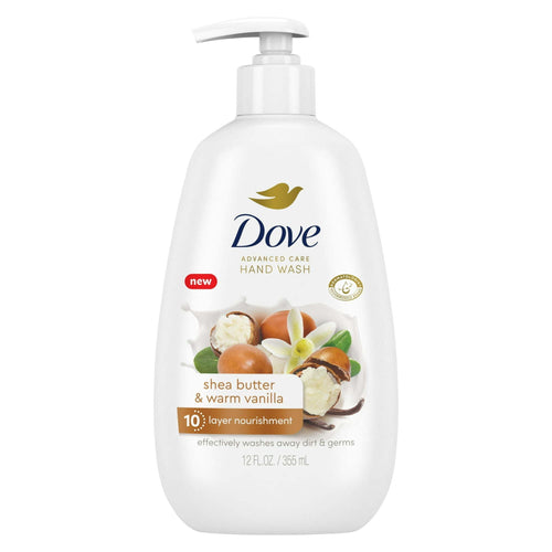 (4 pack) D ove Advanced Care Women's Hand Soap All Skin Shea Butter & Warm Vanilla, 12 oz EasyOptionXY LLC