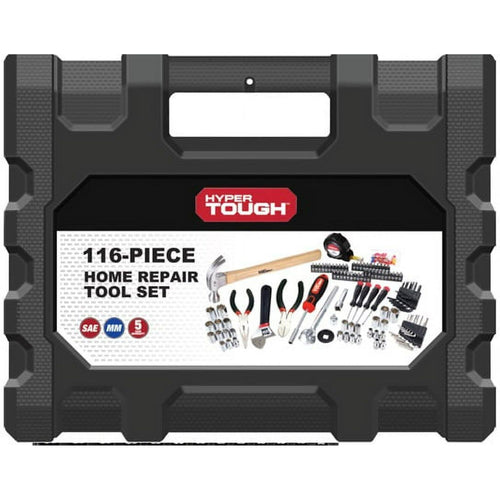 Hyper Tough 116 Piece Home Repair Tool Kit, New Condition EasyOptionXY LLC