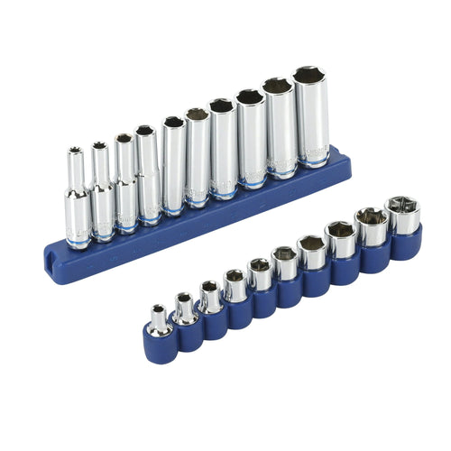 Hyper Tough 22-piece 1/4 Inch Dr. Socket Set MM, Model 43144 EasyOptionXY LLC