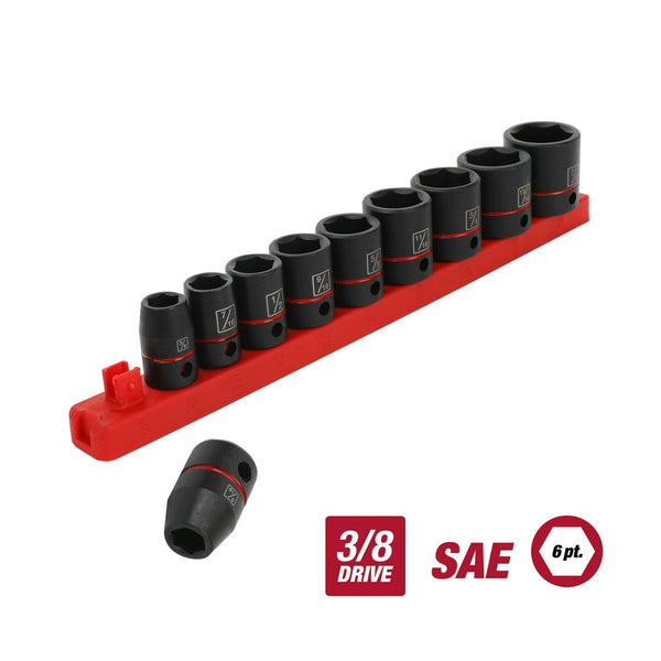 Hyper Tough 11-Piece 3/8-Inch Drive, Standard Impact Socket Set SAE, 43246 EasyOptionXY LLC