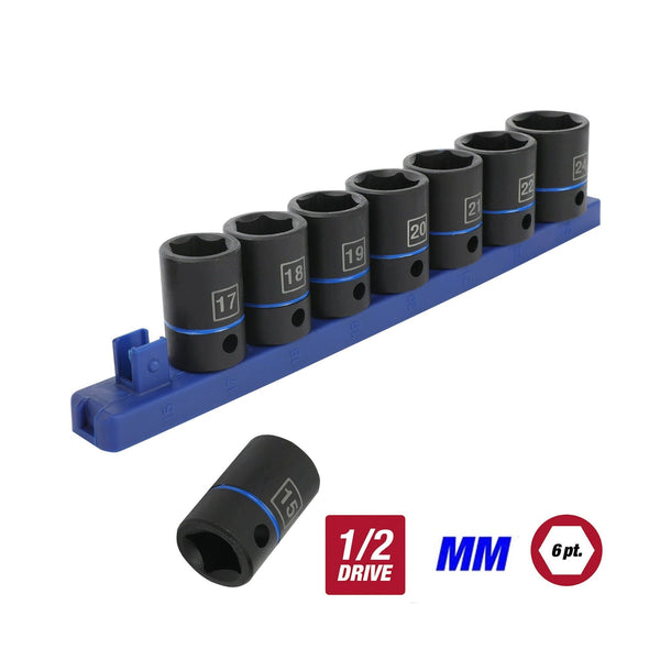 Hyper Tough 9-Piece 1/2-inch Standard Drive Impact Socket Set MM, 43003 EasyOptionXY LLC