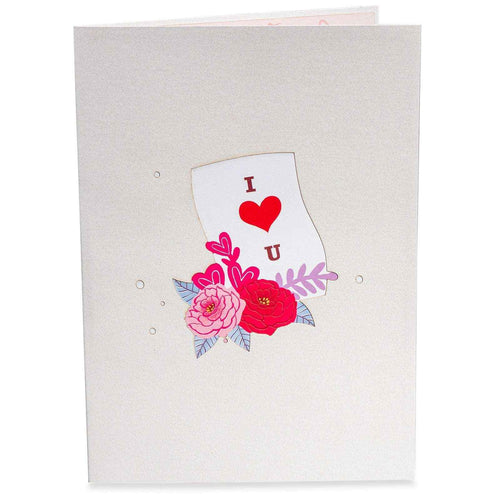 Love Typewriter Pop Up Card - 5" x 7"