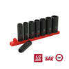 Hyper Tough 9-Piece 1/2 inch Deep and Standard Drive Impact Socket Set Bundle EasyOptionXY LLC