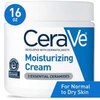 (2 pack) CeraVe Moisturizing Cream, Face & Body Moisturizer for Normal to Very Dry Skin, 16 oz EasyOptionXY LLC