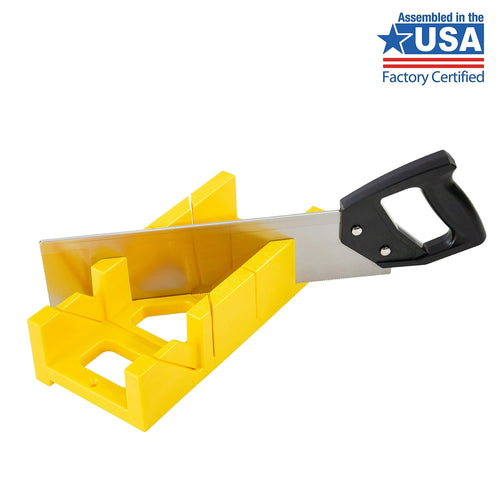 Hyper Tough 12-Inch Miter Box Handsaw and 14-Inch Back Saw Set, 935BSB14 EasyOptionXY LLC