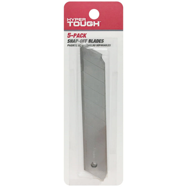 Hyper Tough K7BHT 18mm Carbon Steel Snap-off Blades, 5-Pack EasyOptionXY LLC