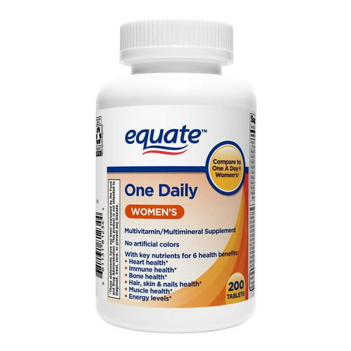 Equate One Daily Women's Tablets Multivitamin/Multimineral Supplement; 200 Count EasyOptionXY LLC