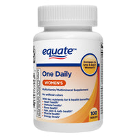 Equate One Daily Women's Tablets Multivitamin/Multimineral Supplement; 100 Count EasyOptionXY LLC