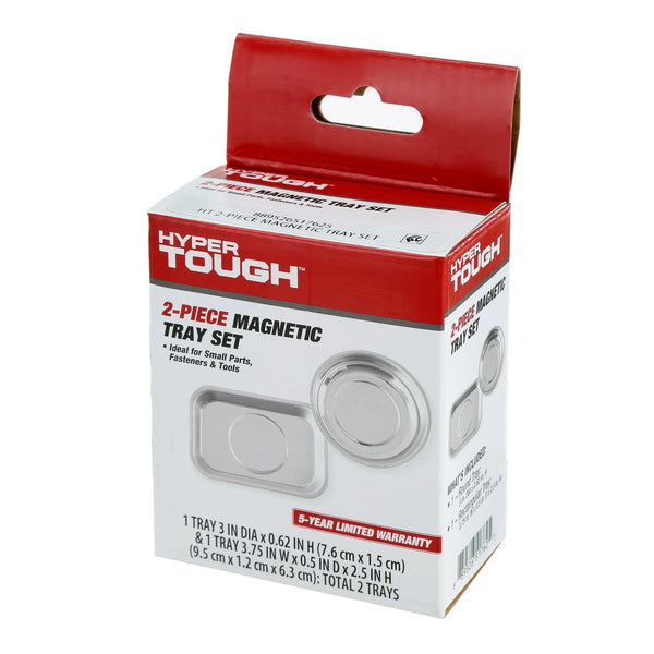 Hyper Tough 2pc Magnetic Aluminum Tray Set, New, 9.84inX1.22inX4.13in 0.44lb EasyOptionXY LLC