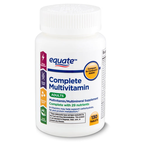 Equate Adults Complete Multivitamin/Multimineral Supplement; 130 Count EasyOptionXY LLC