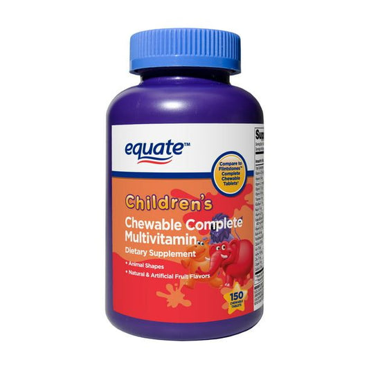 Equate Children's Chewable Complete Multivitamin Tablets; 150 Count EasyOptionXY LLC