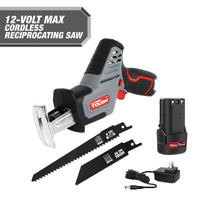 Hyper Tough 12 Volt Max Brushless Oscillating Tool and Cordless Reciprocating Saw with 1.5Ah Battery and Charger Bundle EasyOptionXY LLC