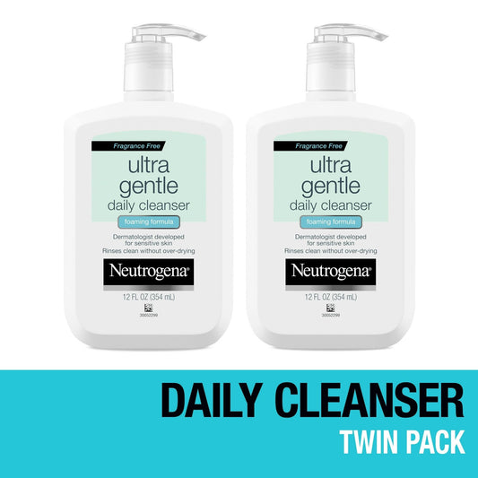 (2 pack) Neutrogena Fragrance Free Ultra Gentle Foaming Face Wash, 12 fl. oz EasyOptionXY LLC