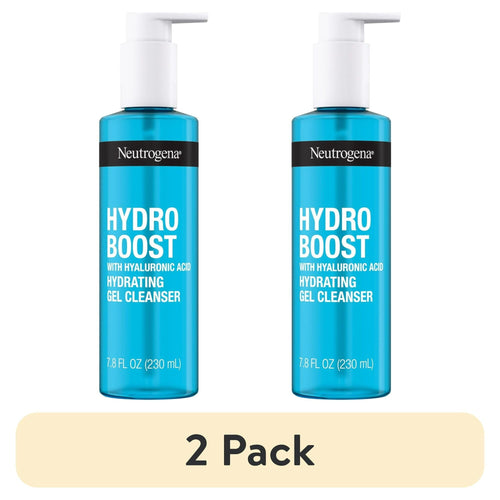 (2 pack) Neutrogena Hydro Boost Hydrating Hyaluronic Acid Gel Facial Cleanser and Face Wash, 7.8 oz EasyOptionXY LLC