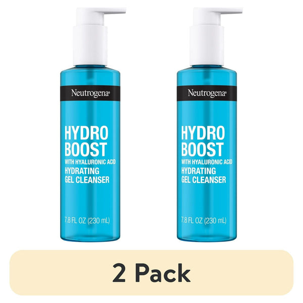 (2 pack) Neutrogena Hydro Boost Hydrating Hyaluronic Acid Gel Facial Cleanser and Face Wash, 7.8 oz EasyOptionXY LLC