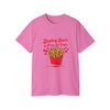 Stealing Hearts and Fries Unisex Ultra Cotton Tee