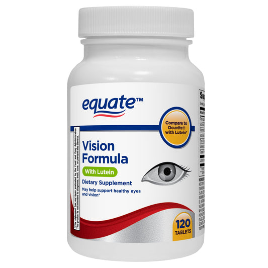 Equate Vision Formula with Lutein Tablets Dietary Supplement; 120 Count EasyOptionXY LLC