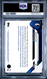 Graded 2025 Topps Now Cooper Flagg #67 Orange Foil /25 Rookie RC Basketball Card PSA 9 Mint