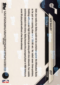 2025 Topps Now Ace Bailey #217 Orange Foil /25 Aced: Career High 33 Points Fuel Blowout Win Utah Jazz Rookie RC Basketball Card