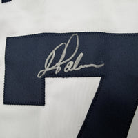 Autographed/Signed Dean Palmer Detroit White Baseball Jersey Beckett BAS COA