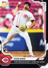 2026 Topps Now Chase Burns #29 Black Foil /10 Young Fireballer Secures 1st Career MLB Victory Cincinnati Reds Rookie RC Baseball Card