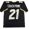 Autographed/Signed Deion Sanders Coach Prime Colorado Black College Football Jersey Beckett BAS COA
