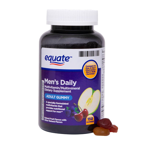 Equate Once Daily Men's Multivitamin Gummies; 150 Count EasyOptionXY LLC