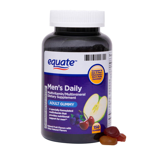 Equate Once Daily Men's Multivitamin Gummies; 150 Count EasyOptionXY LLC