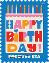 2026 Happy Birthday Forever Postage Stamps Sheet – 100 Count