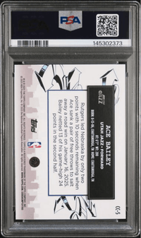 Graded 2025 Topps Ace Bailey #CC5 Clutch City Prospects Green Holo Foil /99 Rookie RC Basketball Card PSA 10 Gem Mint