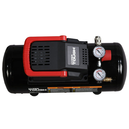 Hyper Tough 3 Gallon Oil-free Portable Air Compressor with Hose & Inflation Accessory Kit, 100 PSI EasyOptionXY LLC