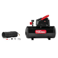Hyper Tough 3 Gallon Oil-free Portable Air Compressor with Hose & Inflation Accessory Kit, 100 PSI EasyOptionXY LLC