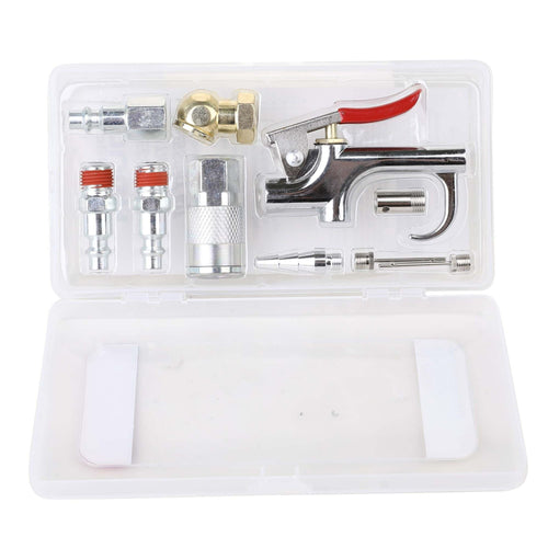 Hyper Tough 11-Piece Portable Inflation Steel Accessory Kit for Air Compressors, HT11PCAAK, Assembled Product Weight: 0.788lbs EasyOptionXY LLC