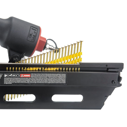 Hyper Tough Pneumatic 21 Degree Framing Nailer with Nails (50 Count) EasyOptionXY LLC