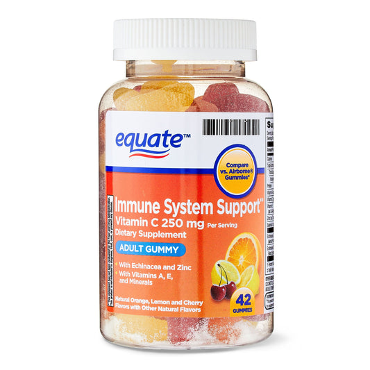 Equate Immune Support Vitamin C Adult Gummies; 250 mg; 42 Count EasyOptionXY LLC
