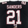 Autographed/Signed Deion Sanders Atlanta Black Football Jersey JSA COA