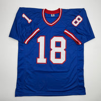 Autographed/Signed Darius Slayton New York Retro Blue Football Jersey JSA COA