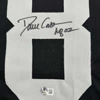 Autographed/Signed Dave Casper HOF 02 Oakland Las Vegas Black Football Jersey Beckett BAS COA