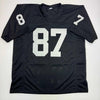 Autographed/Signed Dave Casper HOF 02 Oakland Las Vegas Black Football Jersey Beckett BAS COA