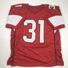 Autographed/Signed David Johnson Fantasy Football MVP Arizona Red Football Jersey JSA COA