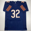 Autographed/Signed David Montgomery Chicago Blue Football Jersey JSA COA