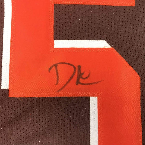 Autographed/Signed David Njoku Cleveland Football Brown Jersey PSA/DNA COA