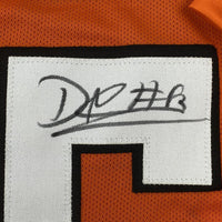 Autographed/Signed David Njoku Cleveland Football Orange Jersey JSA COA