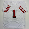 Autographed/Signed Deebo Samuel Sr. #1 San Francisco White Alternate Football Jersey JSA COA