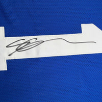 Autographed/Signed Ahmad Sauce Gardner Indianapolis Blue Football Jersey Beckett BAS COA