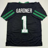 Autographed/Signed Ahmad Sauce Gardner New York Black Football Jersey Beckett BAS COA #2